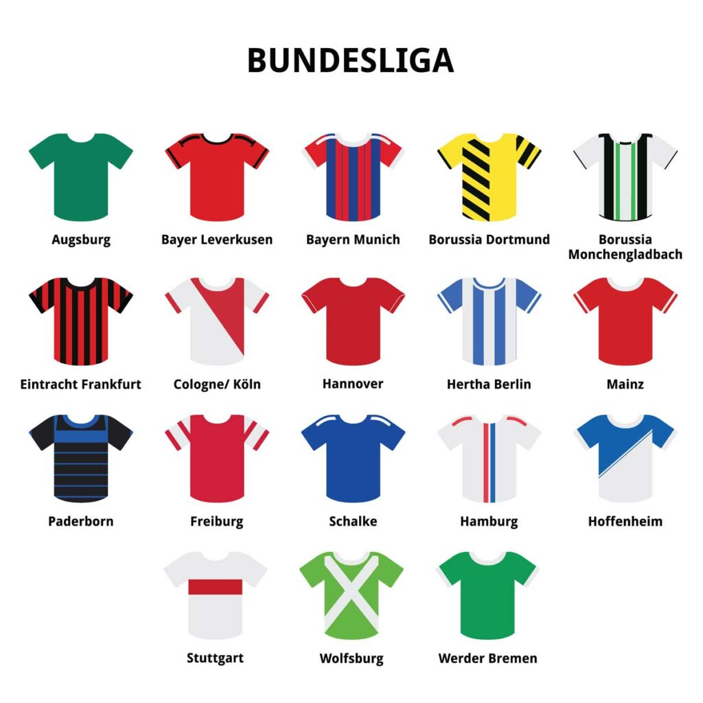 Bundesliga Fußballtrikot